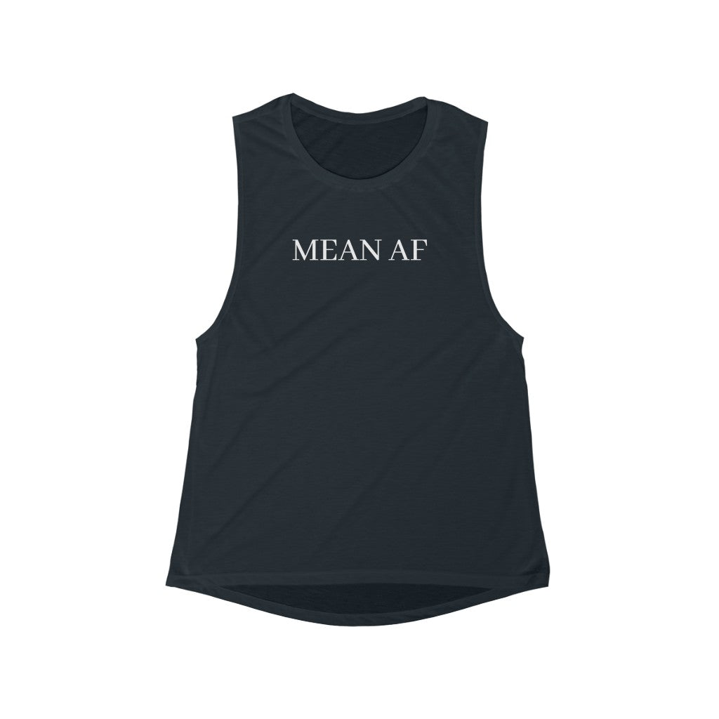 Mean AF Flowy Scoop Muscle Tank