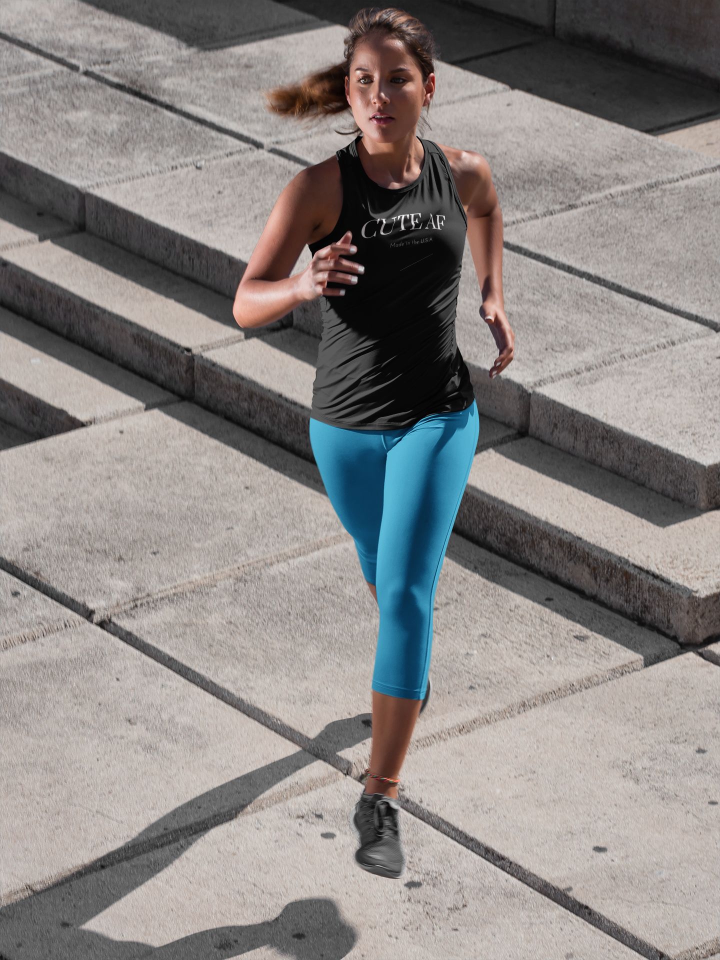 Cute AF Flowy Scoop Muscle Tank