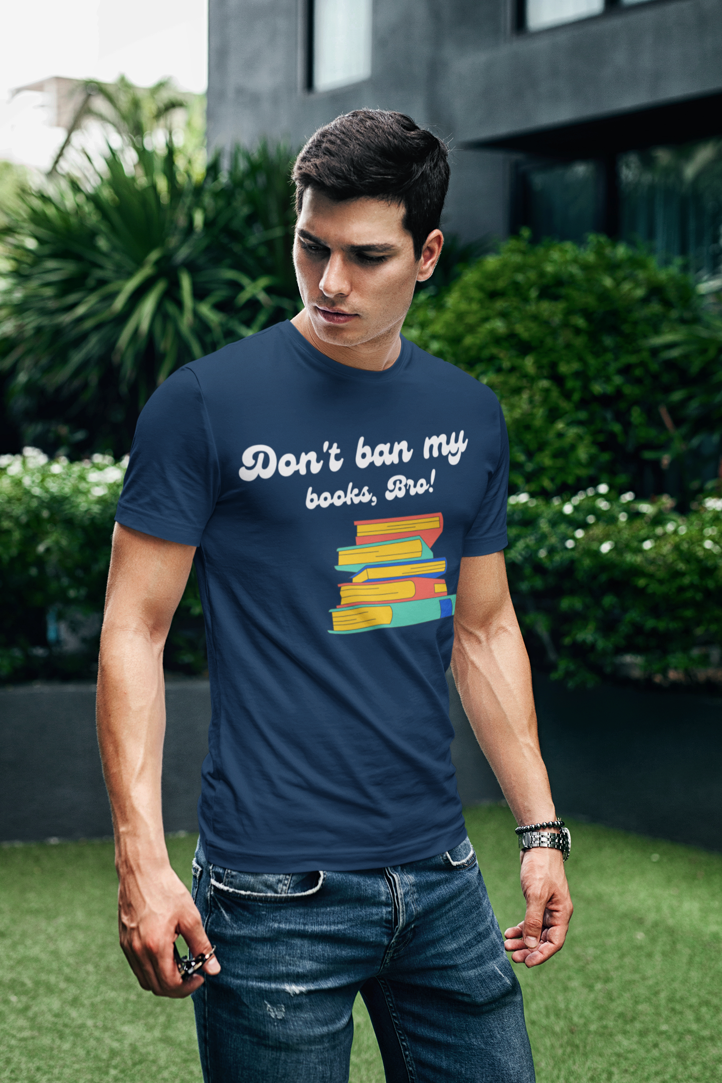 Don't Ban My Books Bro Unisex Jersey Short Sleeve Tee